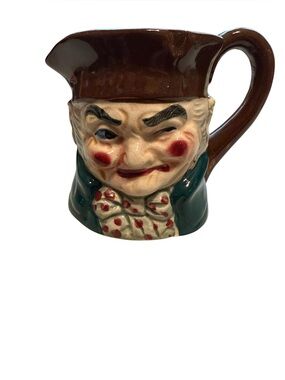 Vintage Japanese “Old Charley” Toby style creamer